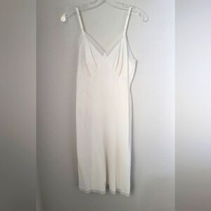 Vintage Seamprufe Nylon Full Slip Size 36 with Sheer Edging